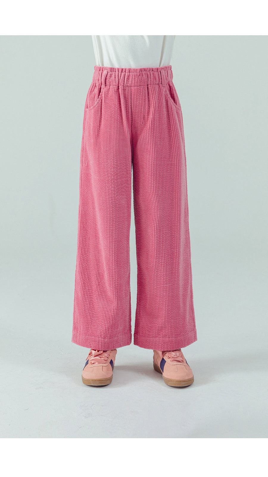 I LOVE J Corduroy ribbon back pants