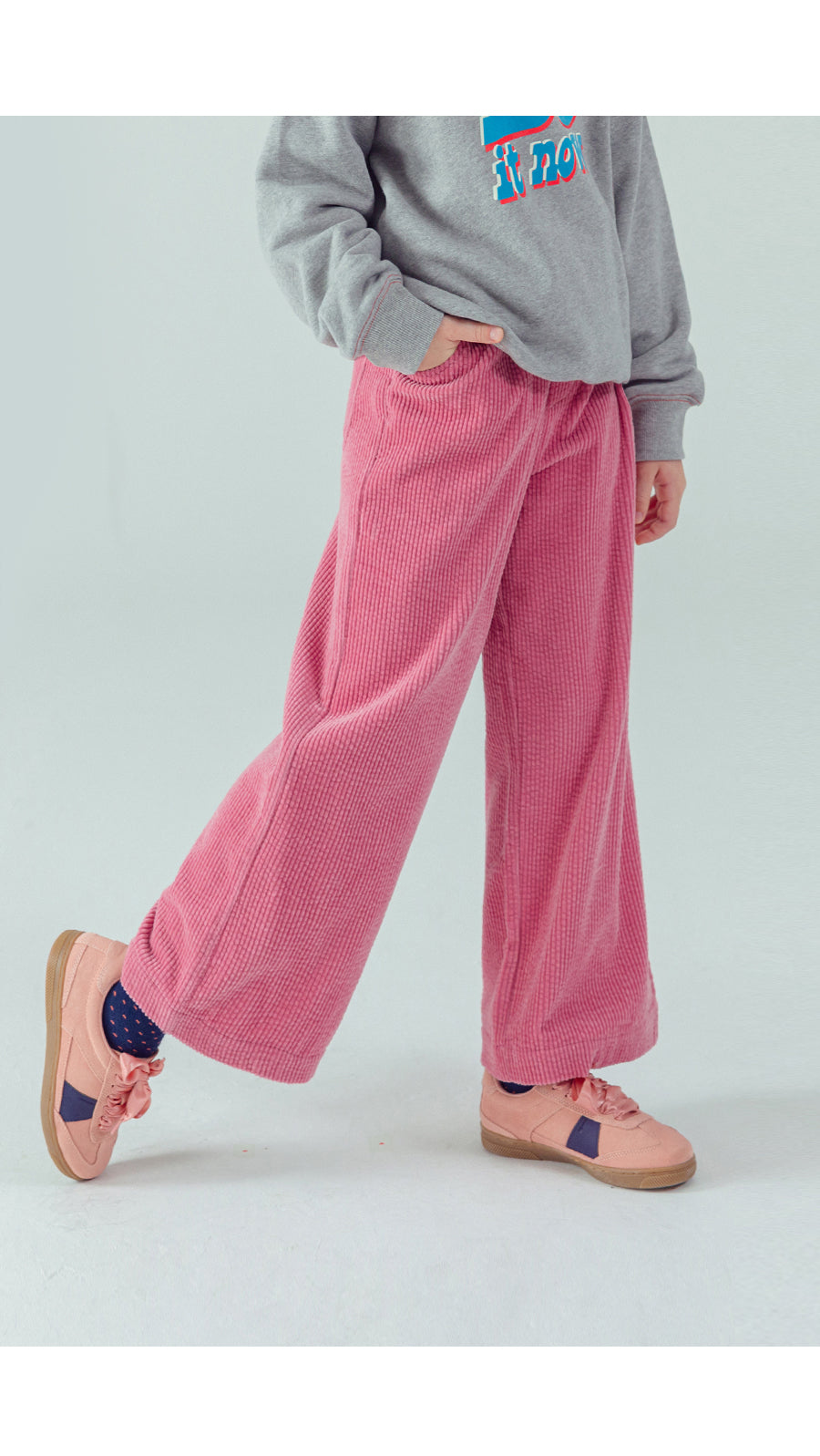 I LOVE J Corduroy ribbon back pants