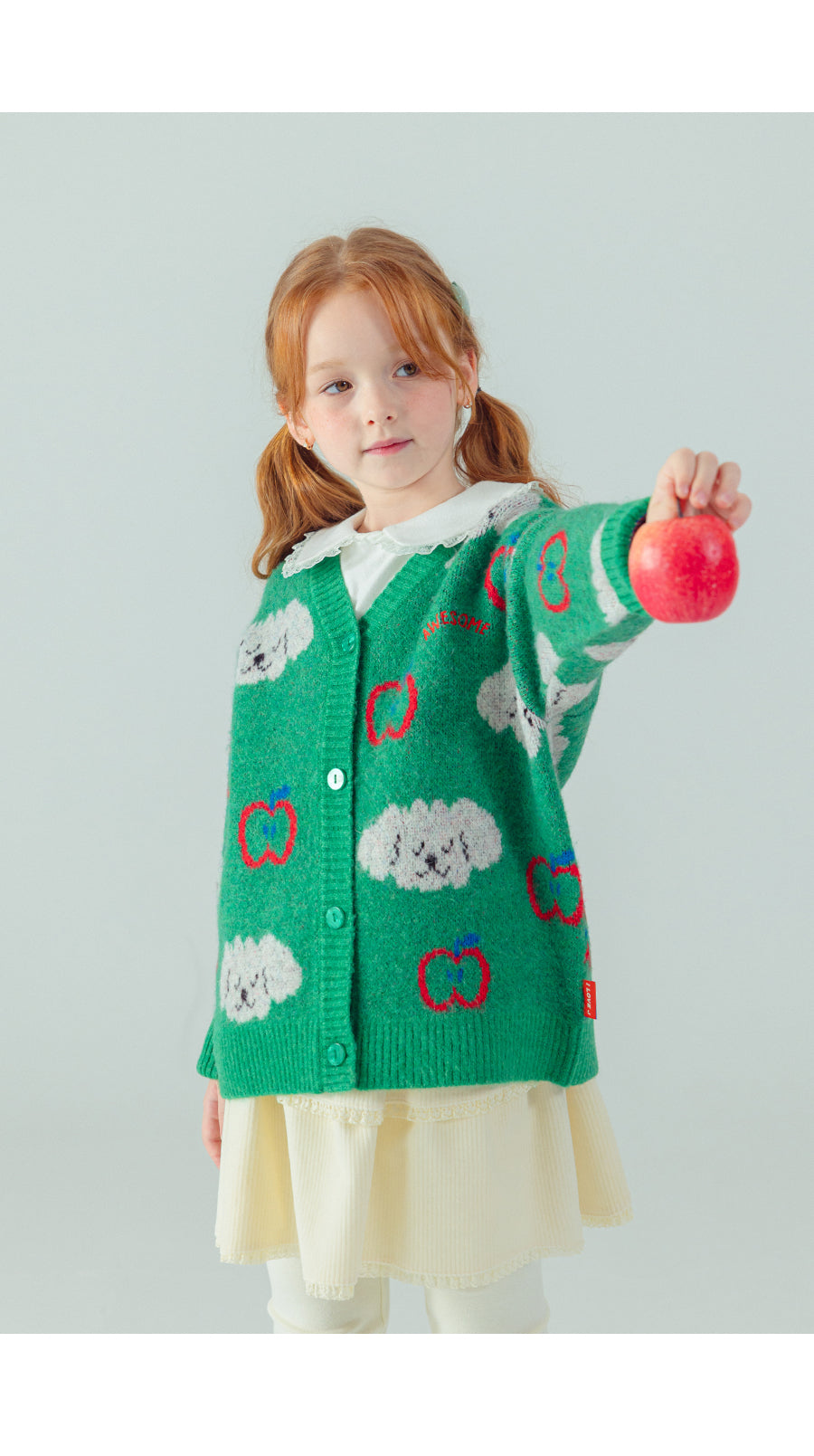 I LOVE J Poodle knit cardigan