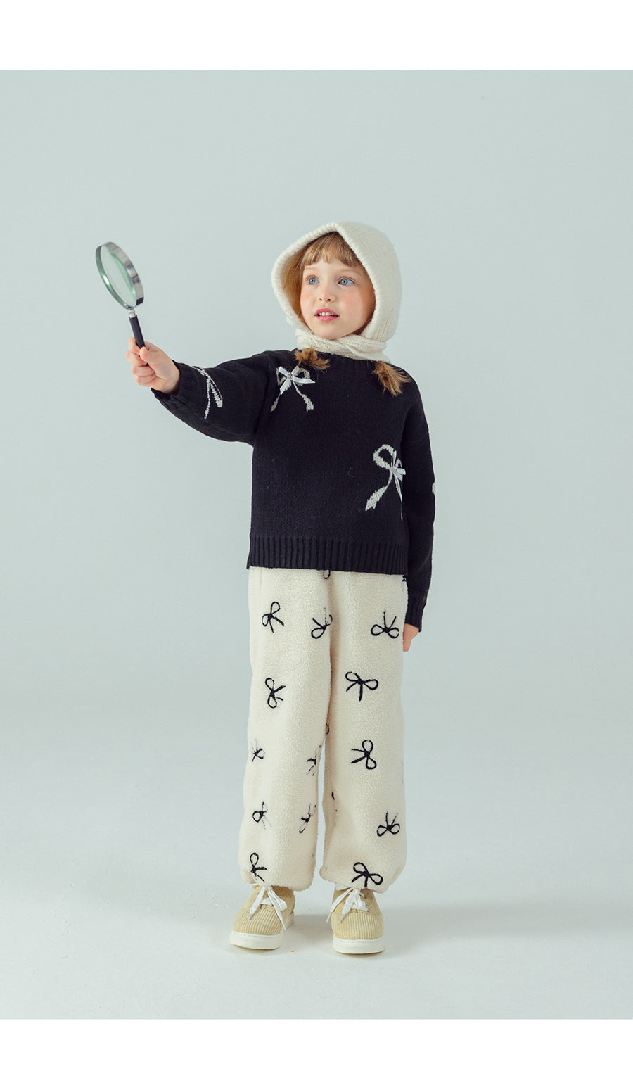 I LOVE J Ribbon short knit top