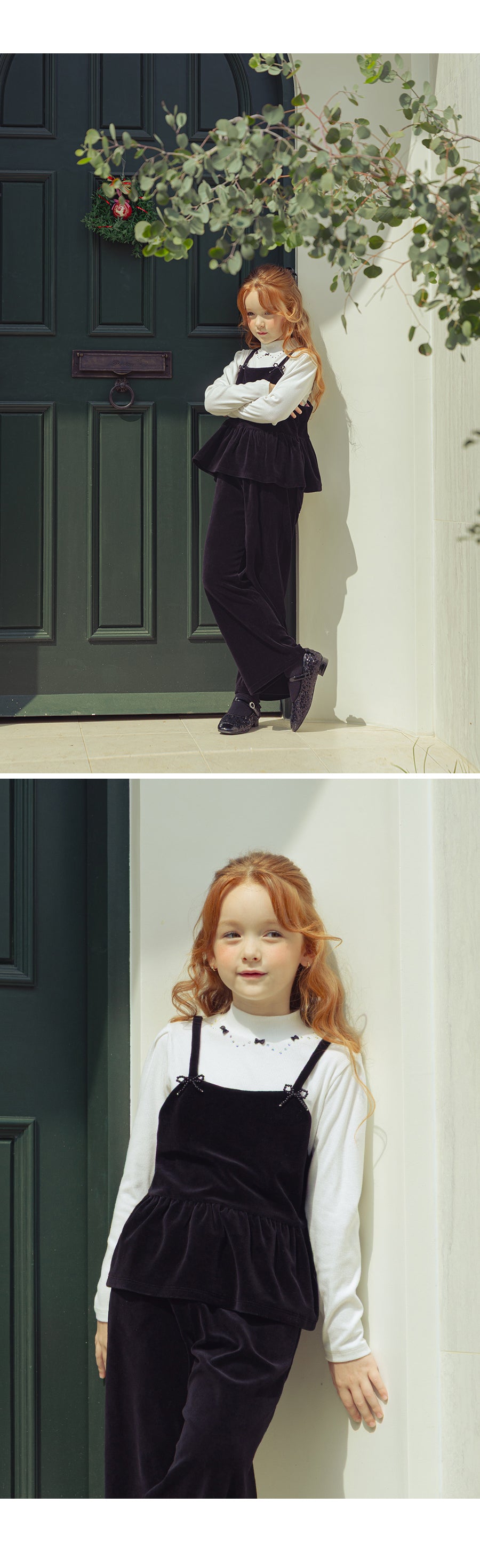 I LOVE J Velour bustier top