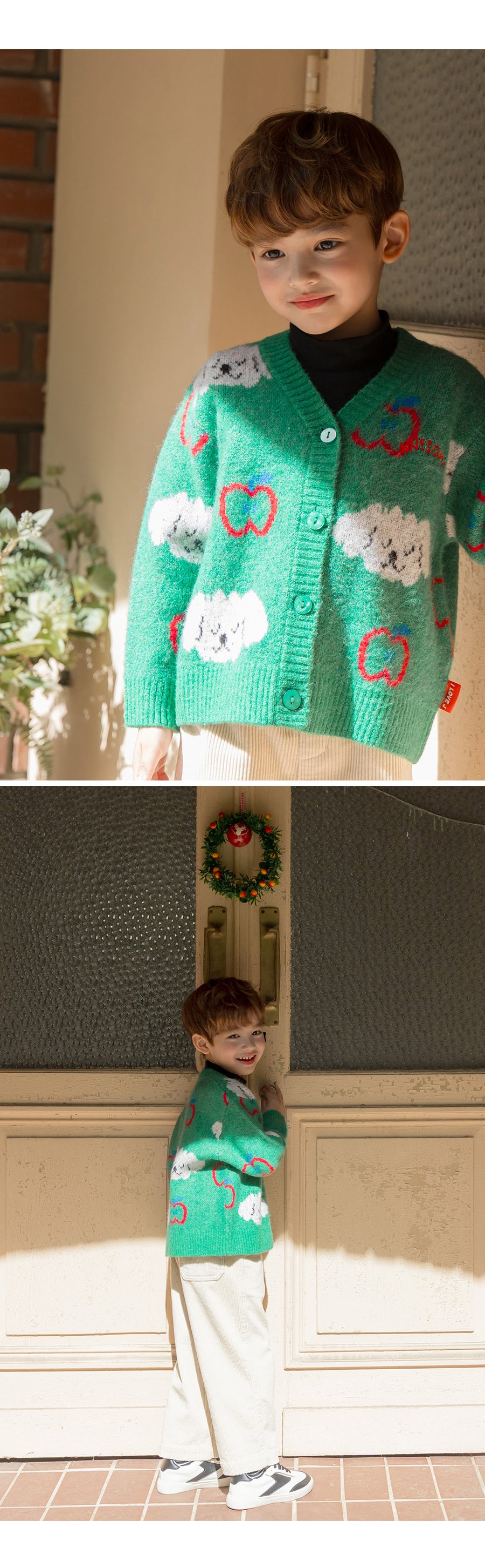 I LOVE J Poodle knit cardigan