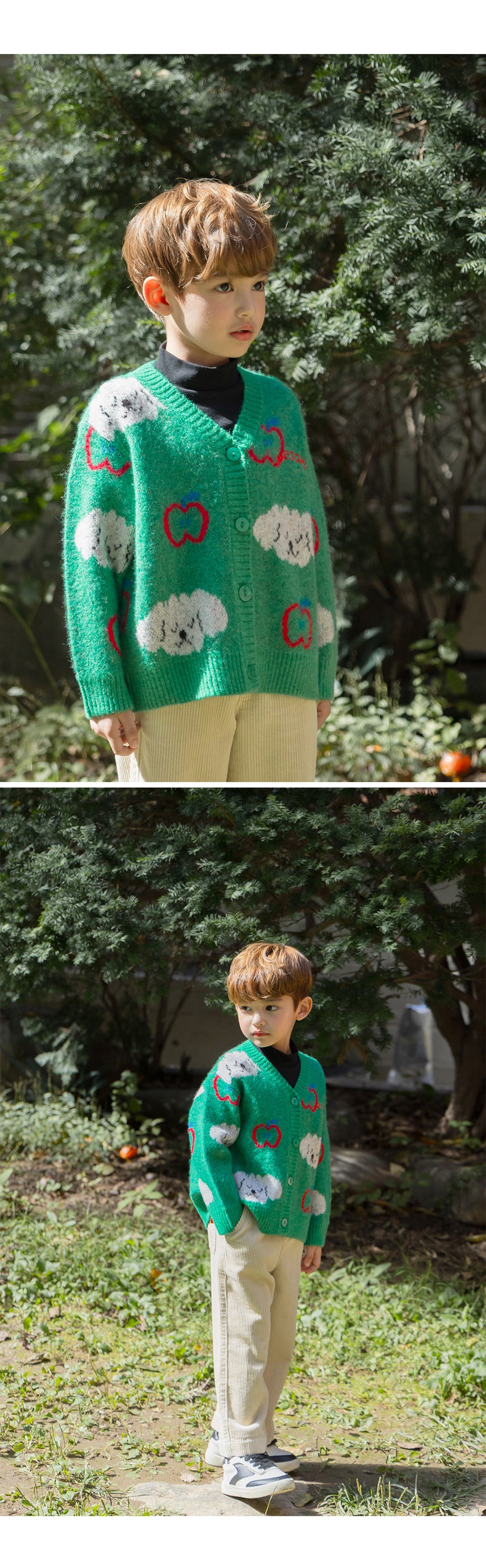 I LOVE J Poodle knit cardigan