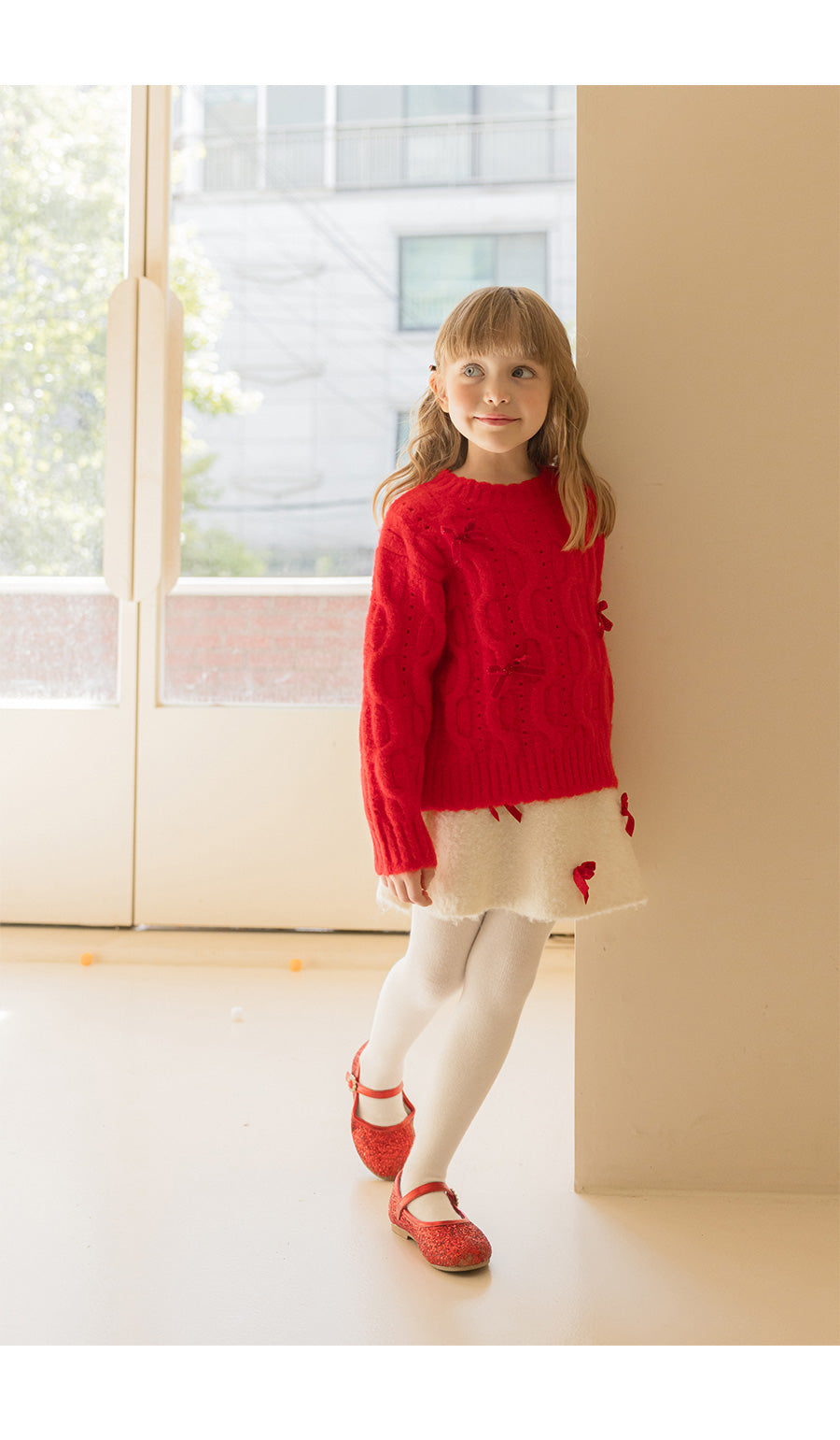 I LOVE J Ribbon pullover knit