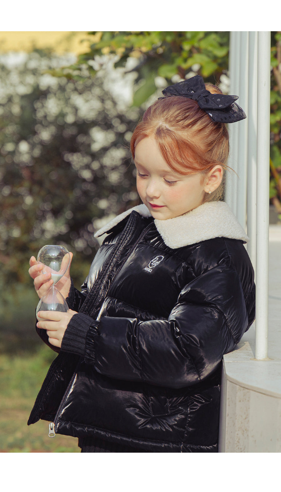 I LOVE J Fur collar solarball padding jacket