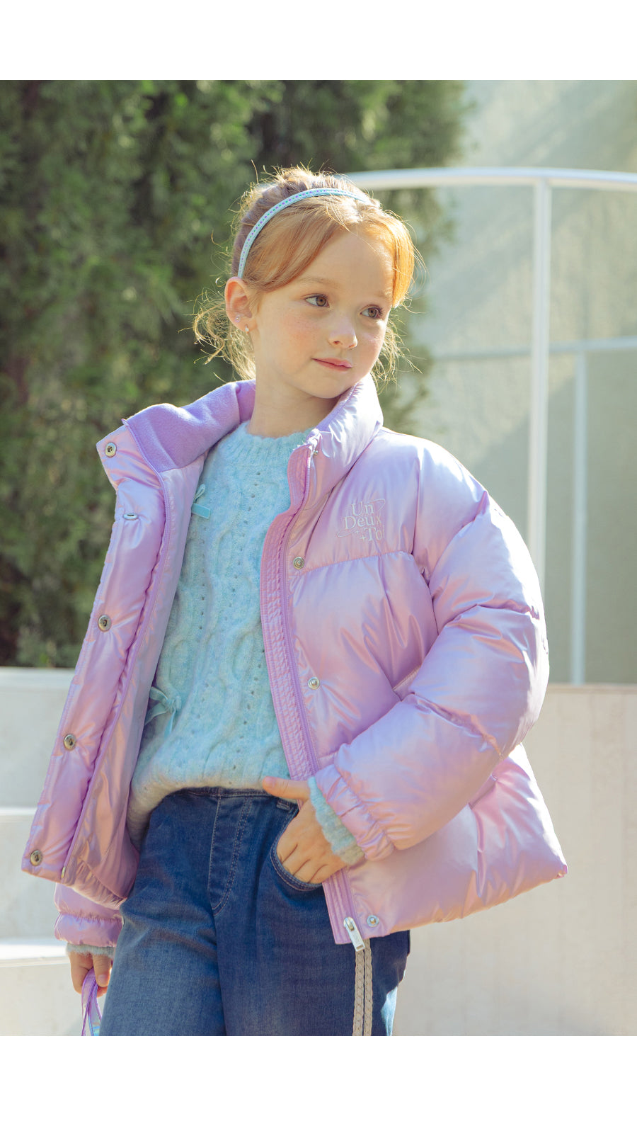 I LOVE J Loadite glossy solarball padding jacket