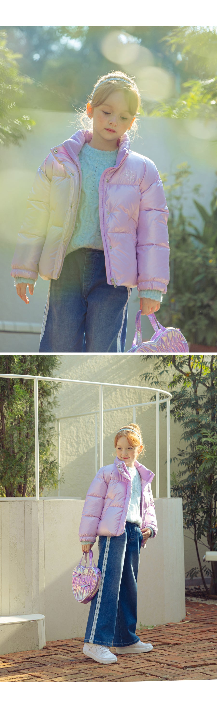 I LOVE J Loadite glossy solarball padding jacket