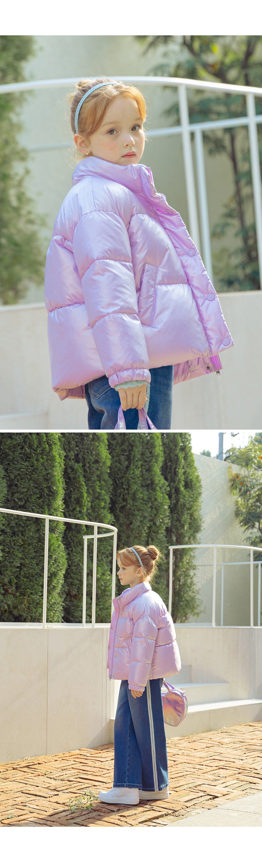 I LOVE J Loadite glossy solarball padding jacket