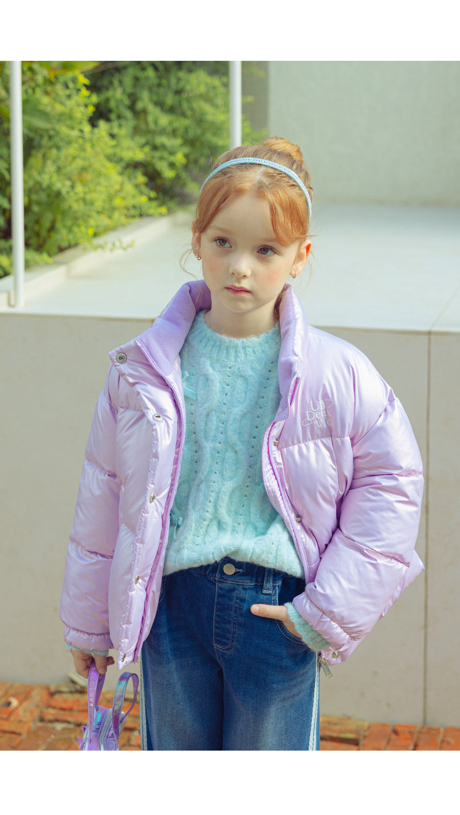 I LOVE J Loadite glossy solarball padding jacket