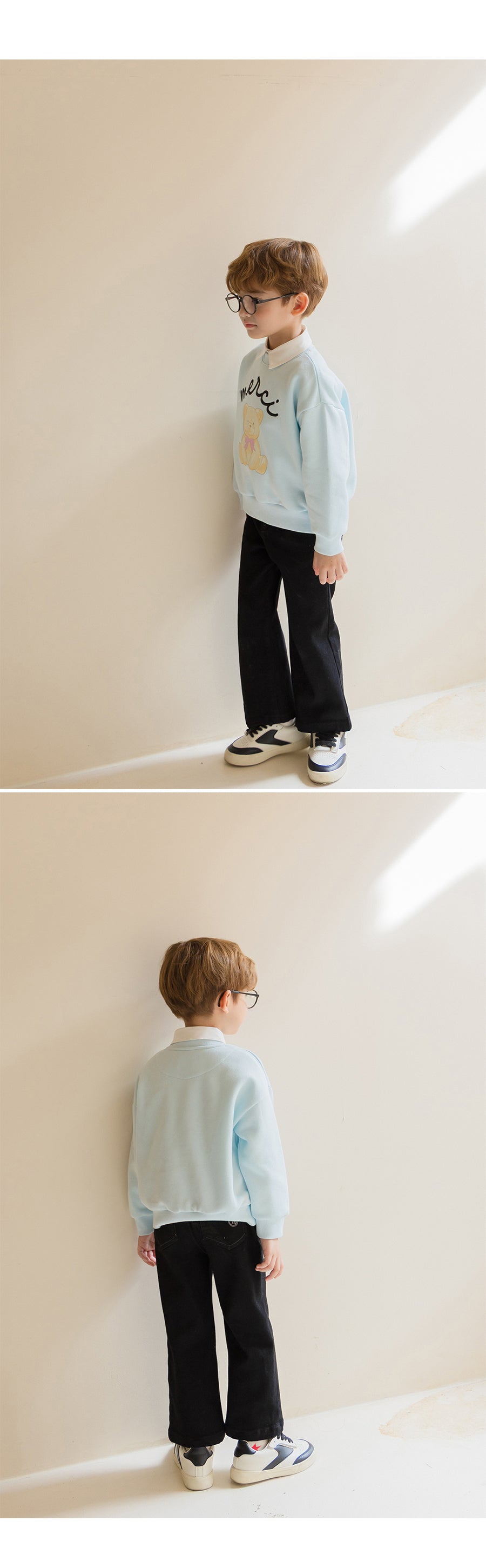 I LOVE J Cotton fleece straight pants