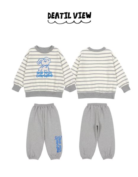 BEBEBEBE HOLIDAY Puppy stripe training SET (GRAY)