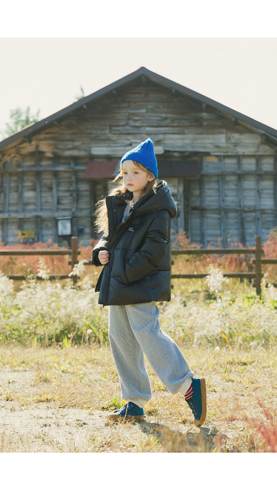 I LOVE J Oui merci solarball padding hoodie jacket