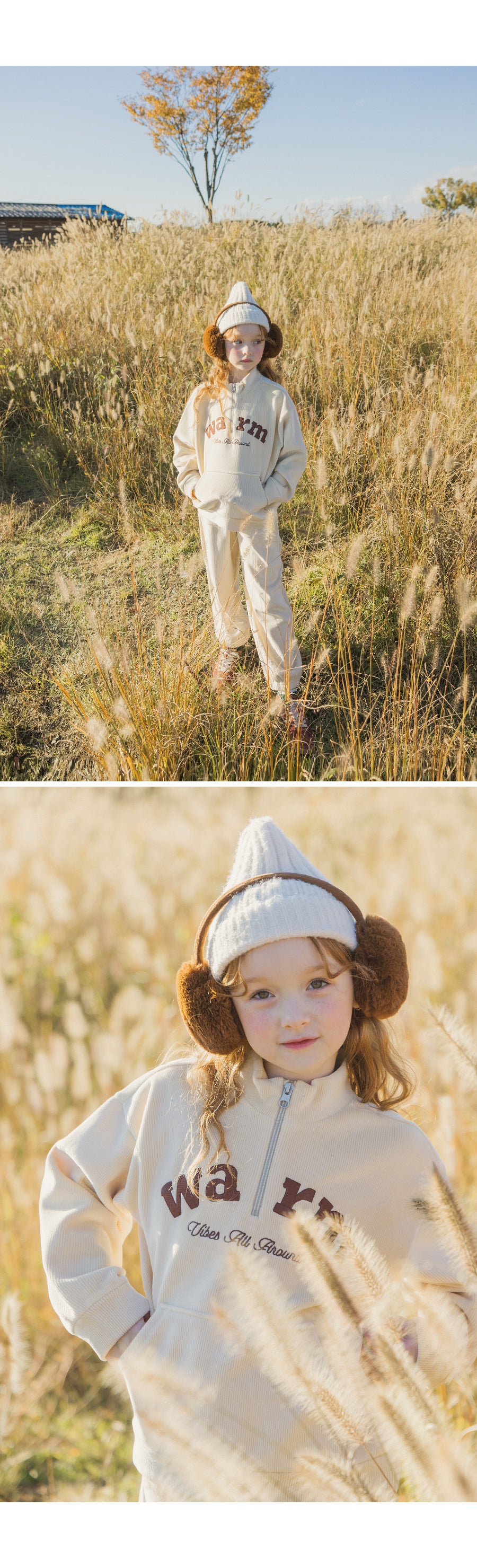 I LOVE J Warm velour fleece zip up top