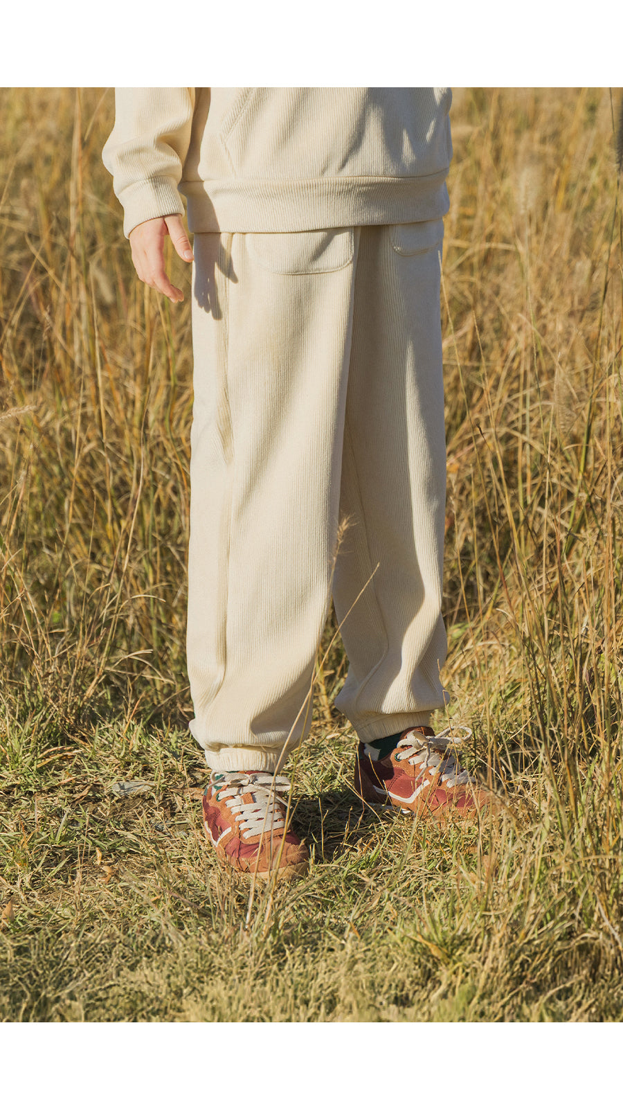 I LOVE J Fleece ribbed jogger pants