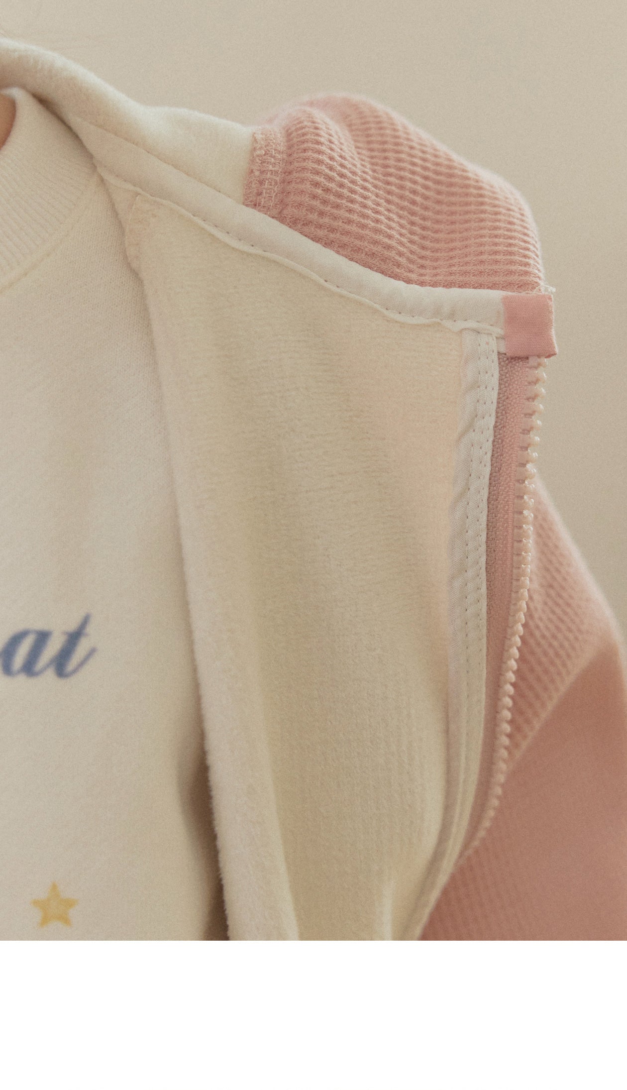 BEBETAILOR Fleece boucle hoodie zip up