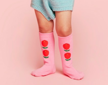 BEBE DE PINO Tulip knee socks