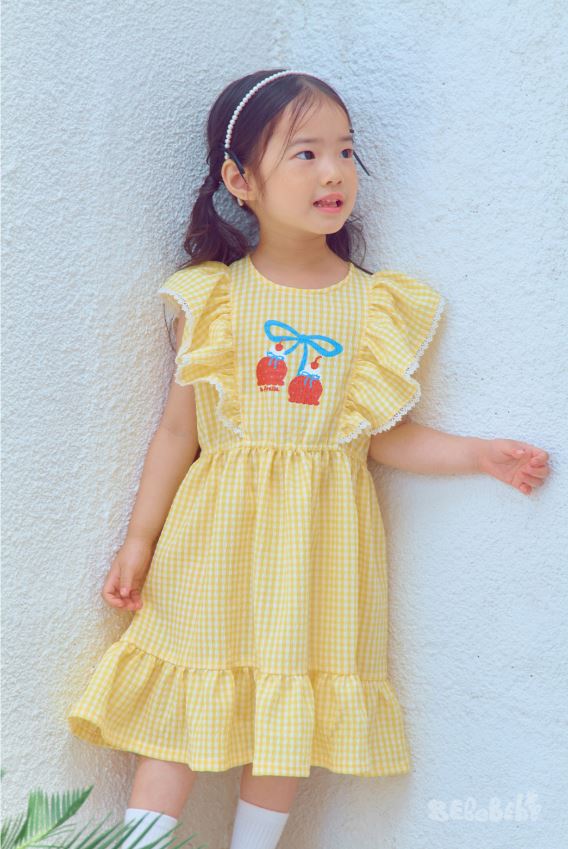 BEBEBEBE SUMMER strawberry ice cream fill dress