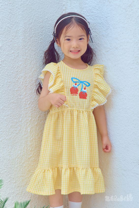 BEBEBEBE SUMMER strawberry ice cream fill dress