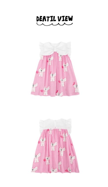 BEBEBEBE 1st summer pre order Butterfly cat ribbon dress (PINK)