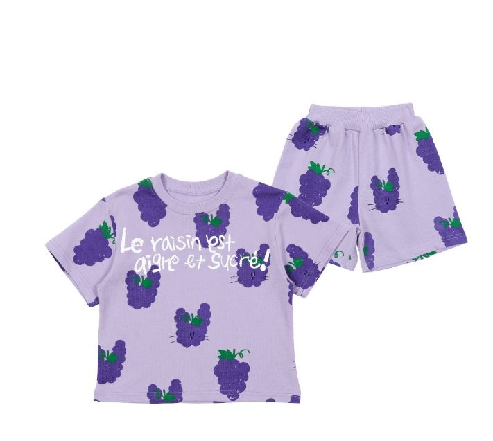 BEBEBEBE 1st summer pre order Grape rabbit training SET (PURPLE)