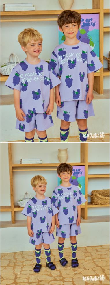 BEBEBEBE 1st summer pre order Grape rabbit training SET (PURPLE)