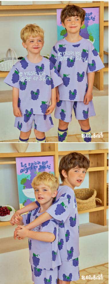 BEBEBEBE 1st summer pre order Grape rabbit training SET (PURPLE)