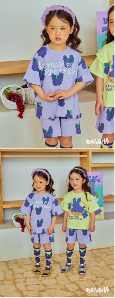 BEBEBEBE 1st summer pre order Grape rabbit training SET (PURPLE)