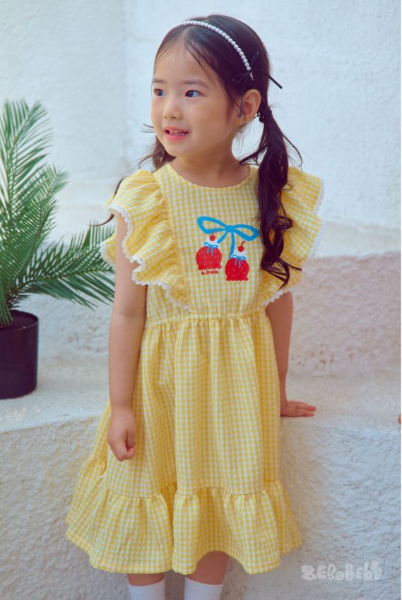 BEBEBEBE SUMMER strawberry ice cream fill dress