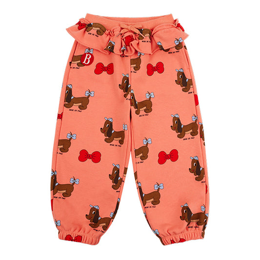 BEBE DE PINO All over grand dachund frill sweatpants