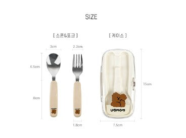UBMOM Stainless Spoon fork Case Set
