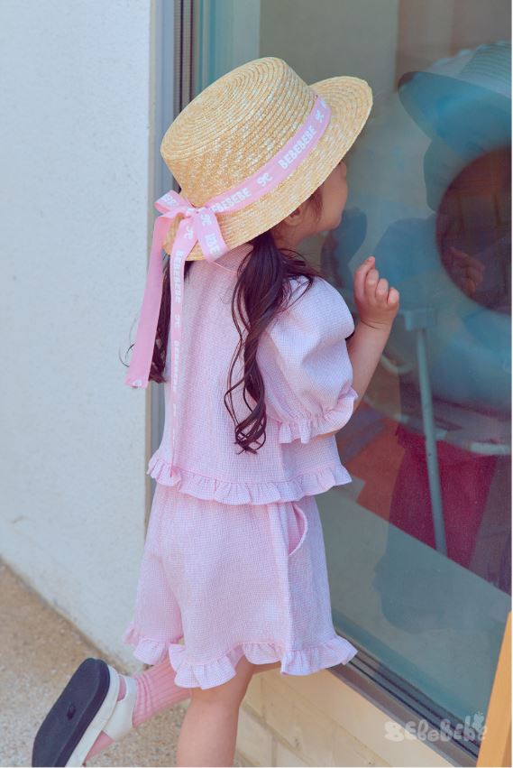 BEBEBEBE SUMMER ribbon straw hat