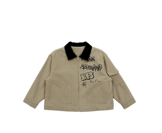 BEBEBEBE BE JUNIOR Pre Fall Graffiti work jacket