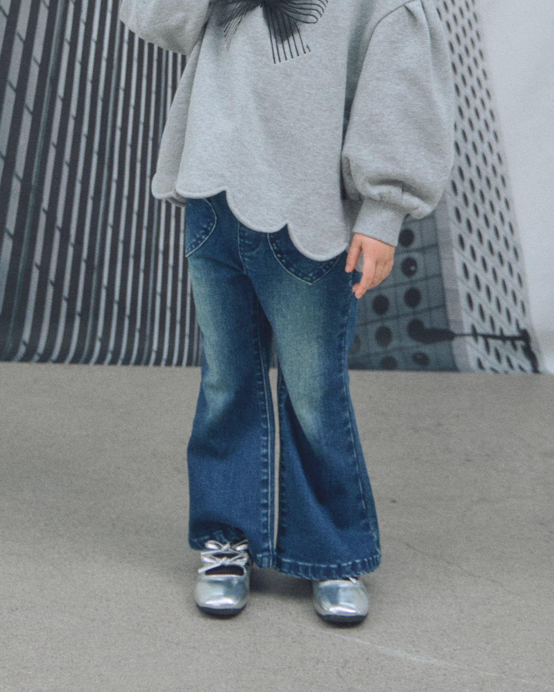 ROANJANE Paint denim pants