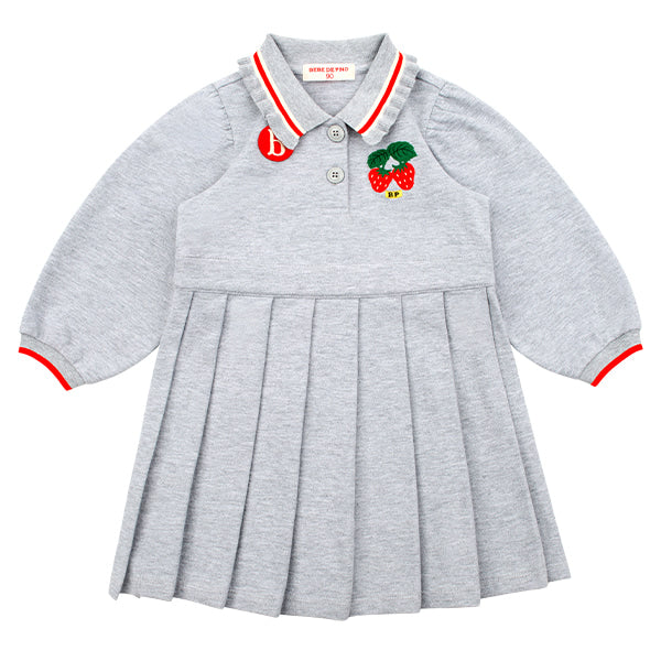BEBE DE PINO Strawberry baby pique dress