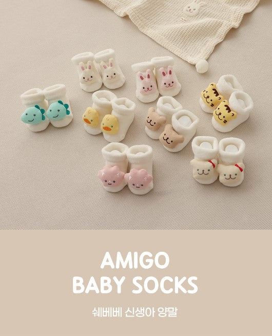 CHEZBEBE Newborn Amigo Baby Socks