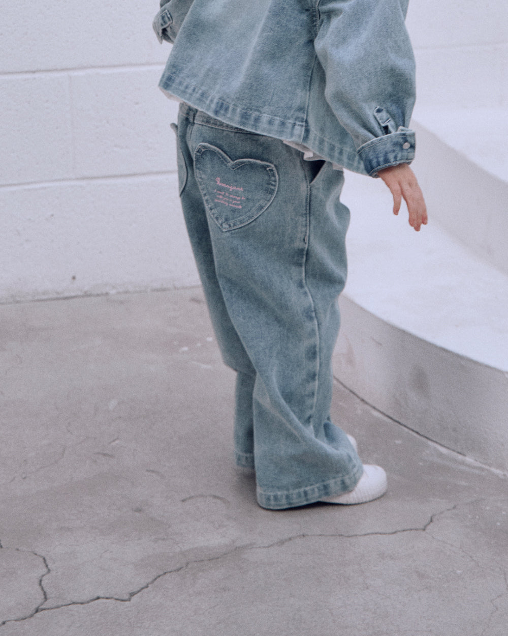 ROAANDJANE Heart Kung Denim Pants