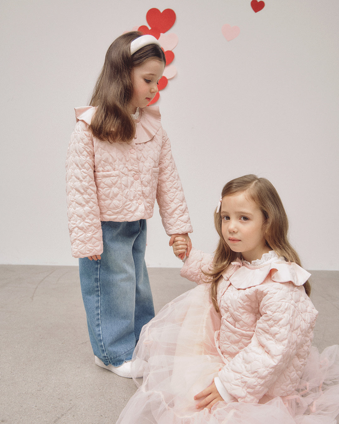 ROANJANE Heartping quilted jumper