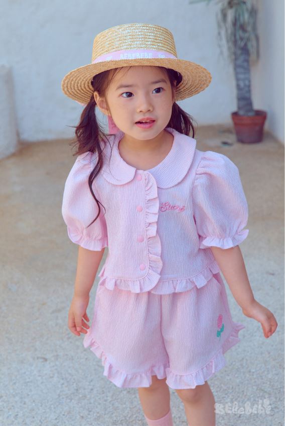 BEBEBEBE SUMMER ribbon straw hat