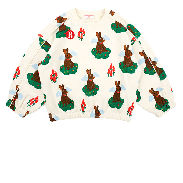 BEBE DE PINO All over rabbit sweatshirt