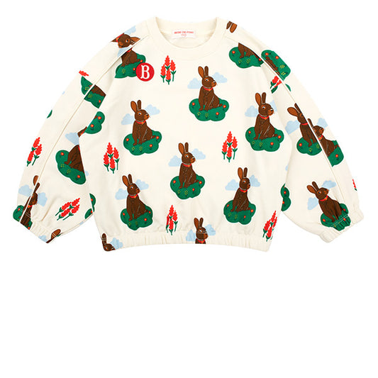 BEBE DE PINO All over rabbit sweatshirt