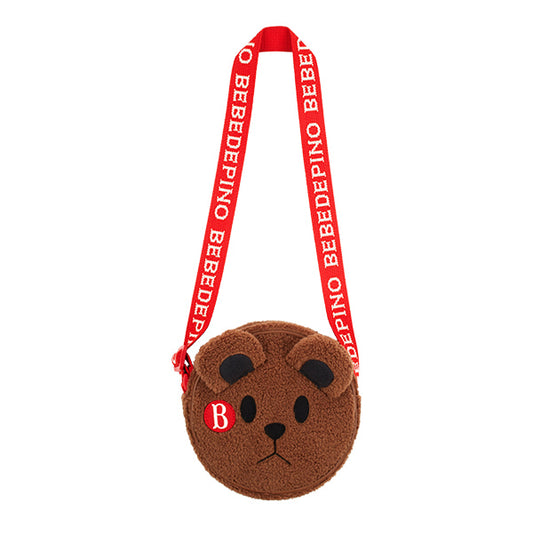 BEBEB DE PINO Teen bear dumble fur tambourine bag