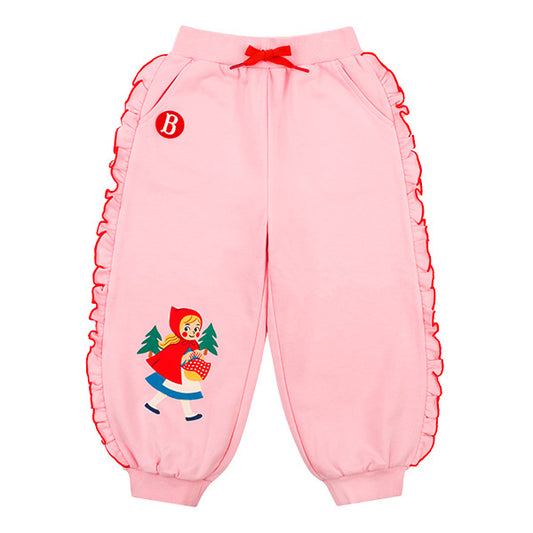 BEBE DE PINO Forest girl frill sweatpants
