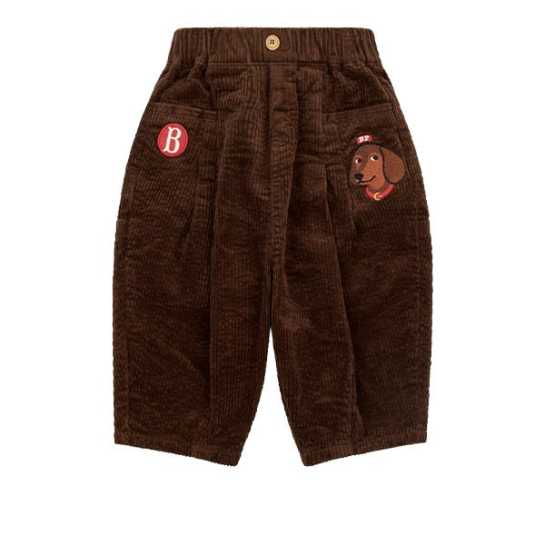 BEBE DE PINO Dachshund baby corduroy pants