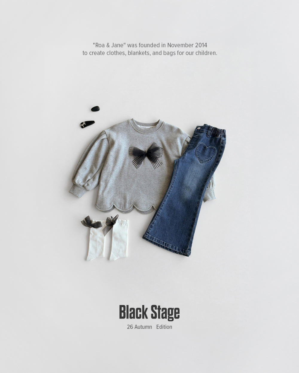 ROANJANE Paint denim pants