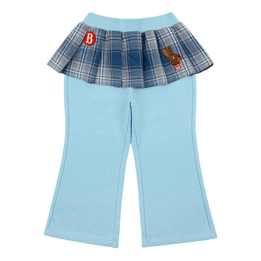 BEBE DE PINO Rabbit pleats layered sweatpants