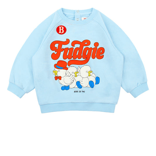 BEBE DE PINO Little birds baby raglan sweatshirt