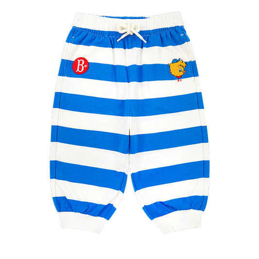 BEBE DE PINO 	Waikibaby stripe jersey pants