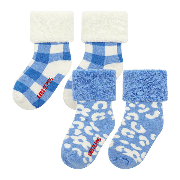 BEBE DE PINO Parisien blue newborn socks set