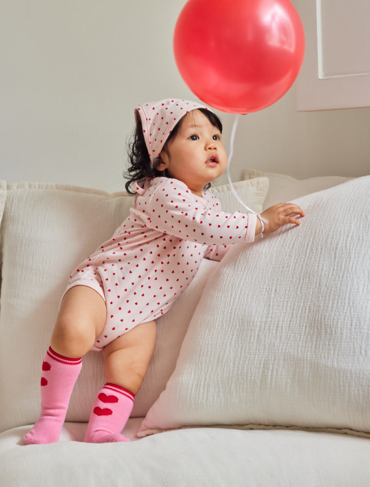 RAWUMBER Heart kong baby suit