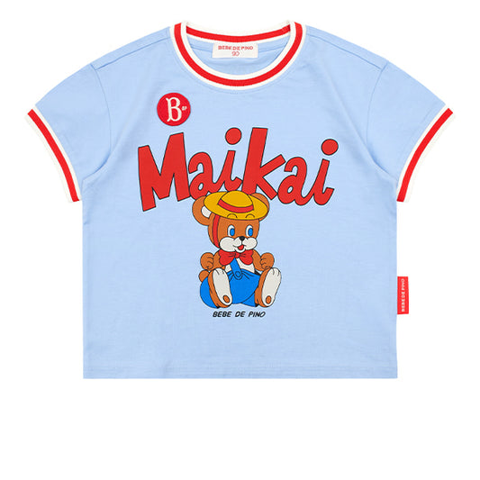 BEBE DE PINO Benny bear baby yoko point short sleeve tee